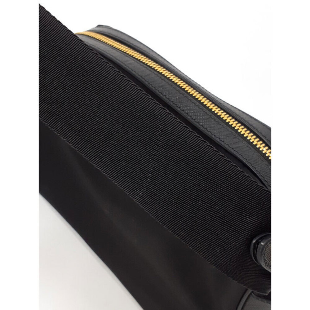 Prada Tessuto Crossbody messenger bag saffiano leather Black - Picture 8 of 9